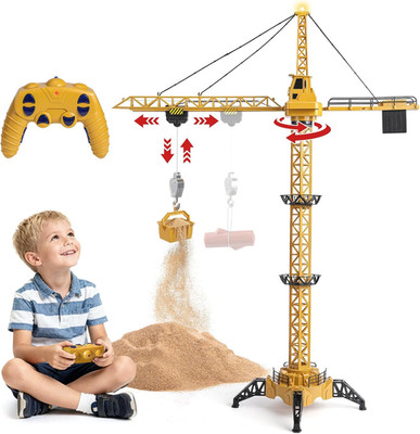 RC Crane Toy,50.4 Inch Tall 2.4Ghz Remote Control Robotic Excavator,Educational 