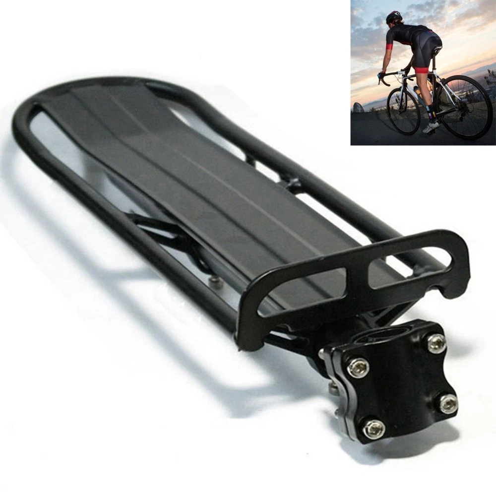 Mountain Bike Rear Rack Flat Suspension Rack Accessories Luggage Carrier Shelf