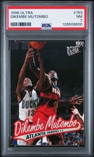 1996 ULTRA #153 DIKEMBE MUTOMBO PSA 7