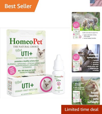 Feline UTI+, Safe and Natural Urinary Tract Supplement for Cats, Feline Urina...
