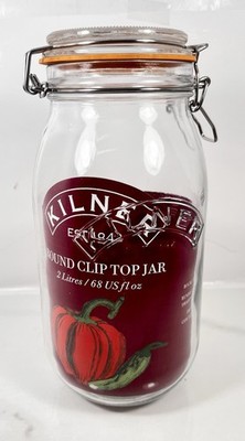 Kilner 2L  Glass Jar Clip Top Jar New Storage Jar Canning Homestead Canister