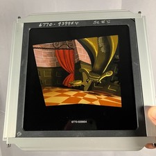Vintage Disney Rear Projection Slide   Wonderland Style Throne Room Scene Art