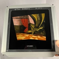 Vintage Disney Rear Projection Slide – Wonderland Style Throne Room Scene Art