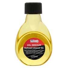 U.S. Art Supply Refined Linseed Oil, 125ml / 4.2 Fluid Ounce Container