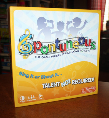 Spontuneous the Song Board Game! - Sing It or Shout It Talent Not Required -2018