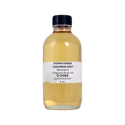 Donna Karen Cashmere Mist (Woman) Body Oil 4 oz Fragrance Similar Natural Scent