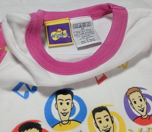 2003 The Wiggles Pajamas Set NWT 2003 Y2K SZ 4T - Picture 5 of 6