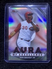 2022 Topps Finest Ken Griffey Jr. Aura Of Excellence Refractor #AE-KG Reds