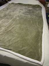 Fleece Throw 48" x 70"-Olive Green