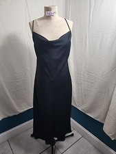Zara Womens Black Flowing Sleeveless Midi Dress Size M EUC