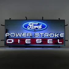 Ford Power Stroke Diesel Neon Sign Powerstroke wall lamp F-150 F-350 Truck 2024