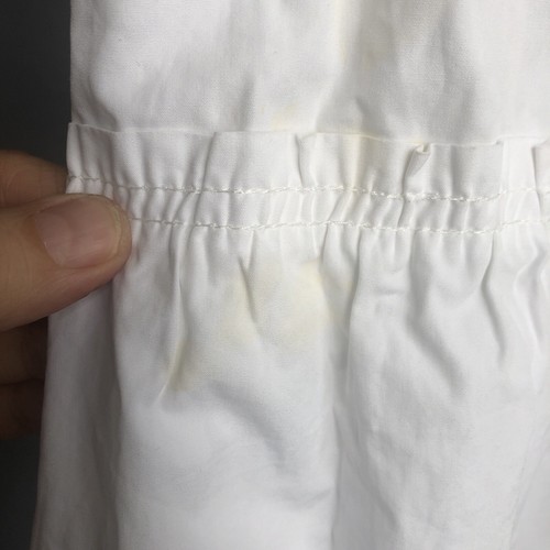 Madewell White Tiered Maxi Long Dress in Summer LARGE Flare Tent Trapeze Boho - Picture 13 of 13
