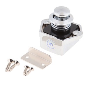 Chrome Push Button Latch Lock Cupboard Door Knob Handle for RV Camper | eBay
