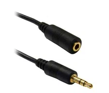 25FT 3.5mm Audio Extension Cable Aux Stereo Jack Male to Female  iPhone iPad MP3