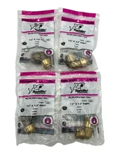 4 - SharkBite U308LFZ 1/2" X 1/2" FNPT Elbow  Push-To-Fit Brass Fitting PEX