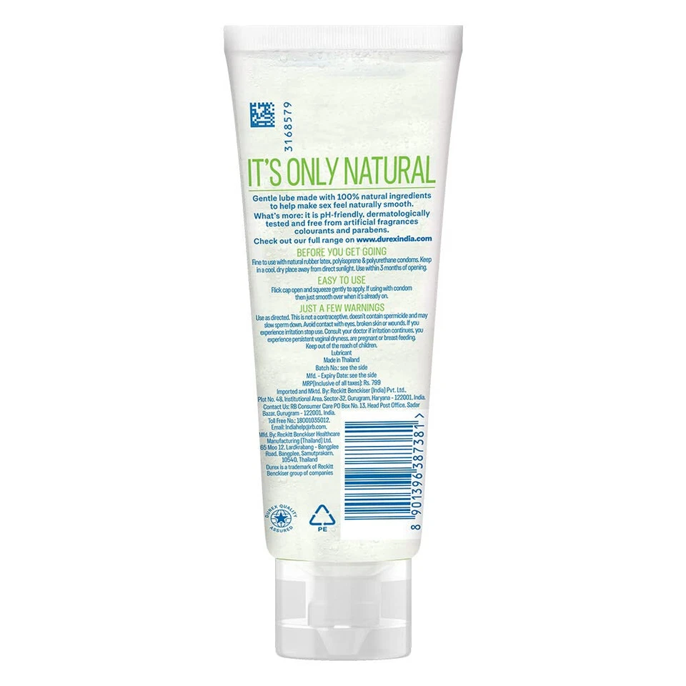 Durex Lube Naturals Intimate Lubricant Gel for men & women - 100 ml - Image 3 of 4
