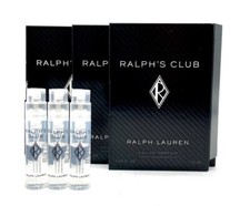 3x Ralph Lauren CLUB Men Sample 0.04 oz 1.2 ml Eau De Parfum Spray New