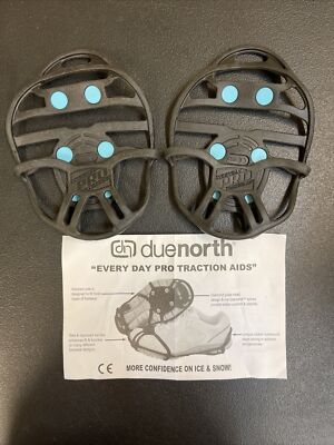 Due North Everyday Snow & Ice Shoe Traction Aid, Small/Medium, Black