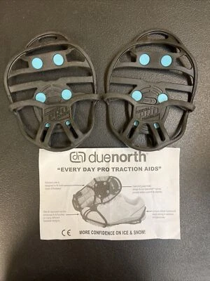 DUENORTH Due North Everyday Snow & Ice Shoe Traction Aid, Small/Medium, Black