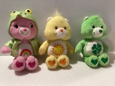 CARE BEARS LOT - GOOD LUCK 7 , YELLOW SUNSHINE 6 PINK CHEER 7
