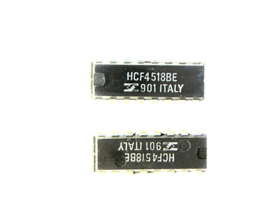 HCF4518BE  ''Original'' ST  14P DIP CMOS  IC  2  pcs
