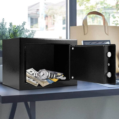 Caja fuerte ignífuga caja fuerte para muebles caja fuerte para documentos armario para dinero caja fuerte de pared DE - Imagen 7 de 14