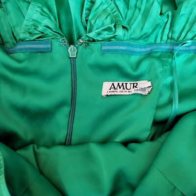 AMUR Giada Pleated Dress Size 14 Long Midi Strapless Pleated Kelly Green | eBay AMUR Giada Pleated Dress Size 14 Long Midi Strapless Pleated Kelly Green | eBay