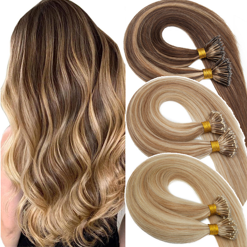 CLEARANCE Nano Ring 100% Human Remy Hair Extensions Micro  display picture 3