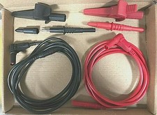 Red & Black Test Lead Set, Extra Long, Multimeter, Insulation, Continuity, Loop.