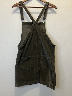 Corduroy Dress Overalls Women's Medium Brown | eBay