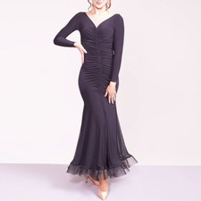 Latin Ballroom Competitio  n Dance Dress Modern Waltz Tango Standard Dress Y027
