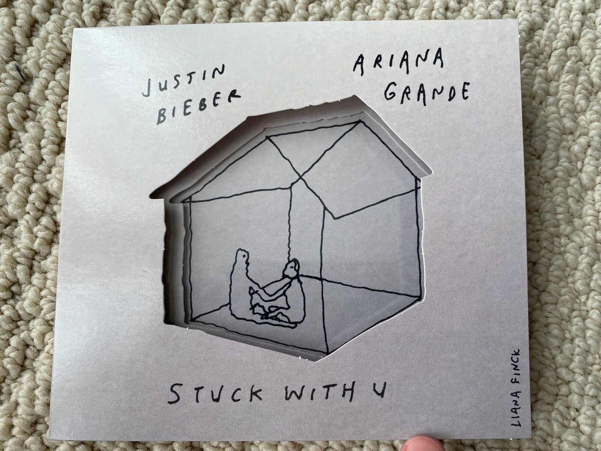 Ariana Grande Justin Bieber SIGNED Autographed Stuck With U