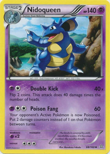 Nidoqueen 68/160 XY Primal Clash 2015 Pokemon Card