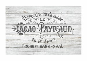 Cacao Payraud French Label Stencil Furniture Wall Floor Stencil