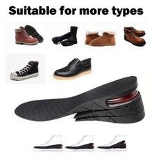 Men Women Shoe Insoles Invisible Height Increase Taller Inserts Pad 2.4in