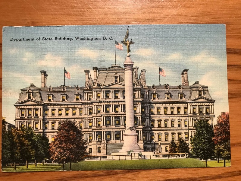 Vintage Postcard - Department Of State Building, Washington, D.C. - Linen - 1940