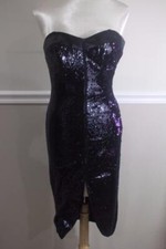 Halston Heritage strapless Sequin Dress purple size 0 (dr300