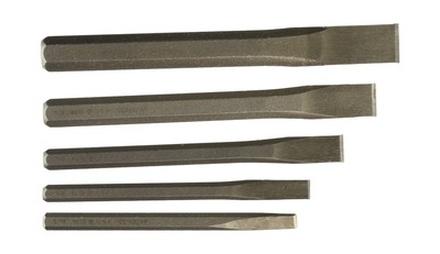 Wilde Tool CC5.NP/VP 5-Piece Cold Chisel Set-Vinyl Pouch , Silver ...