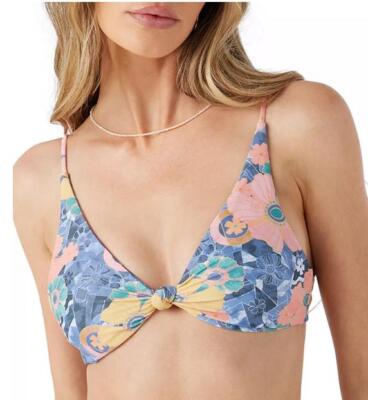 O'Neill Women's Jadia Pismo Floral-Print Bikini Top Multicolor XS