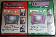 DETECTIVES TV FROM YESTERYEAR A Rare Collection of Classic TV Shows 2000 2 DVDs