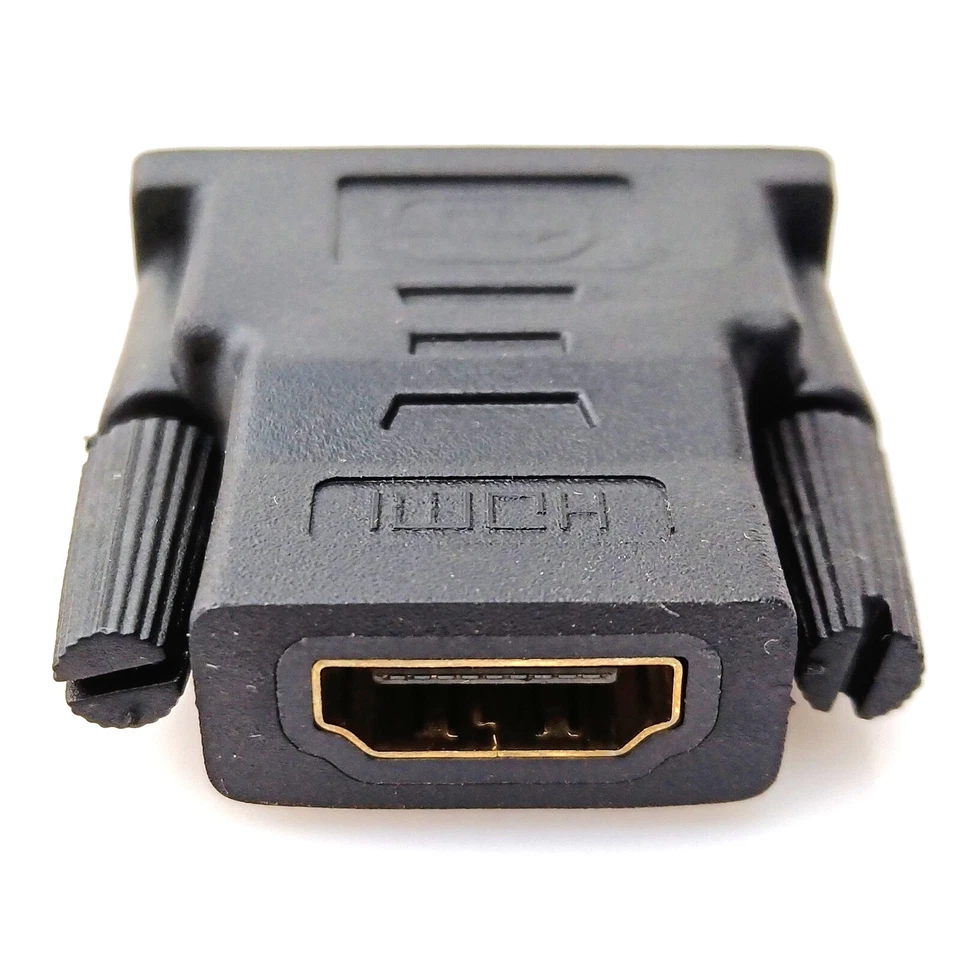 DVI-D 24+1 Male to HDMI Female Adapter GPU Computer Monitor Dual Way Converter - Image 3 of 4