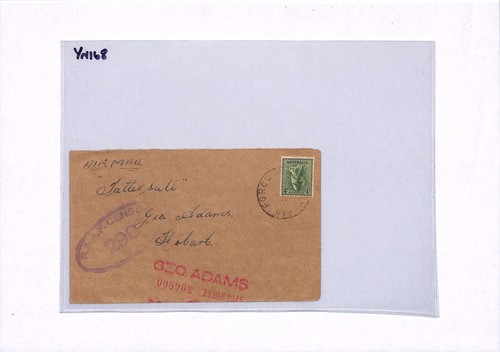 AUSTRALIA WW2 Cover *AIR FORCE PO* RAAF CENSOR.296 Hobart Tasmania 1945 YN168 - Picture 5 of 12