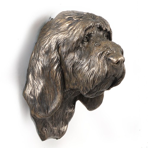 GRAND BASSET GRIFFON VENDEEN dog statuette to hang on the wall, Art Dog , CA - Picture 2 of 4