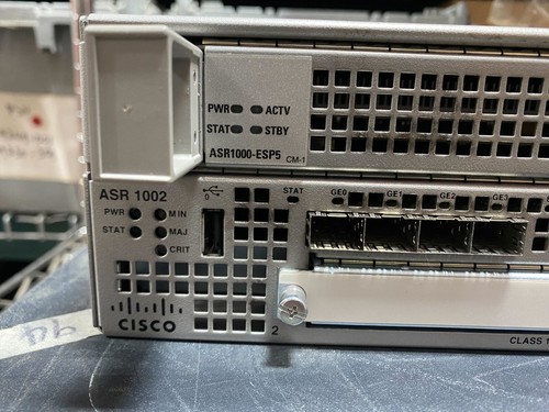 Cisco ASR1002 ASR1000-ESP5 ASR1002-5G/K9 Dual ASR1002-PWR-AC - Picture 4 of 4