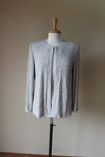 Alex Evenings Tan Gold Sparkle Jacket Top Formal Party 10