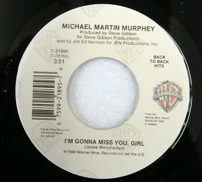 Michael Martin Murphey   I'm Gonna Miss You Girl / Talkin To The  45 RPM RECORD 