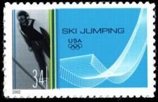SKI JUMPING - Timbre US #3552