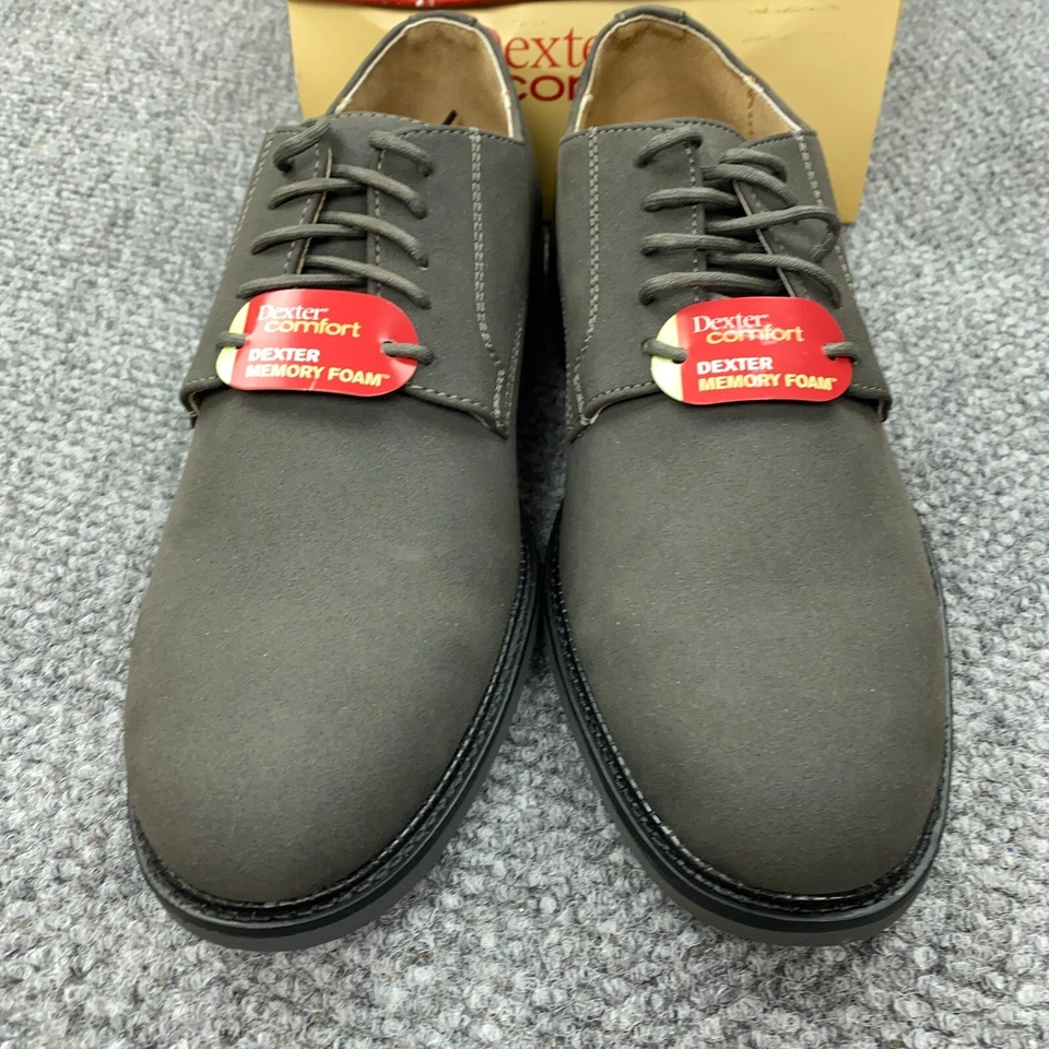 Zapatos Dexter Comfort de espuma viscoelástica para hombre talla 9,5 gris Chad Oxford Business Foto 3 de 4
