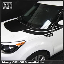For KIA SOUL 2008-2018 Hood and Side Accent Sport Stripes Decals (Choose Color)