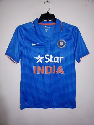 Mens Nike Dri-Fit Board Of Control Cricket India Jersey Polo Shirt